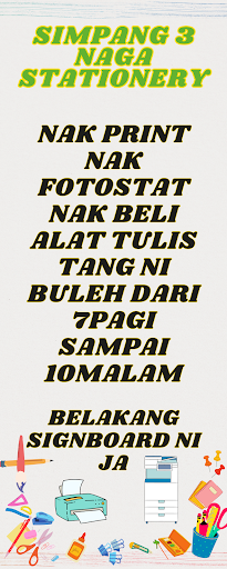 Simpang 3 naga stationery